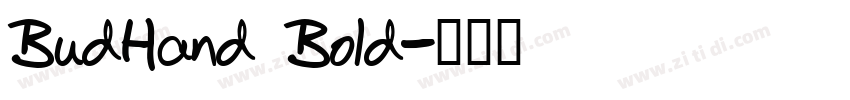BudHand Bold字体转换